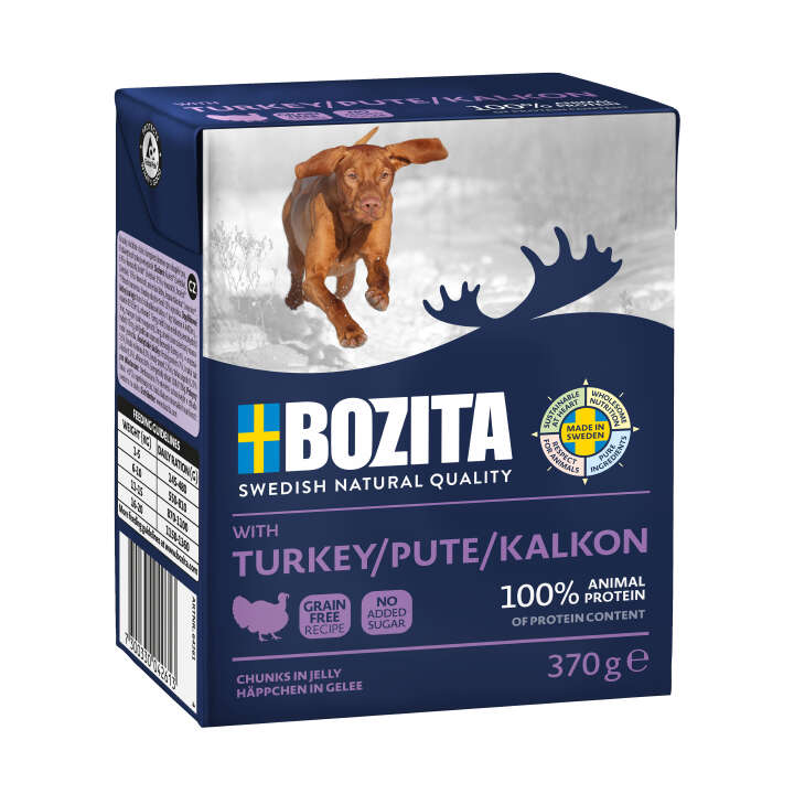 BOZITA Hunde-Nassfutter Naturals Häppchen in Gelee Pute